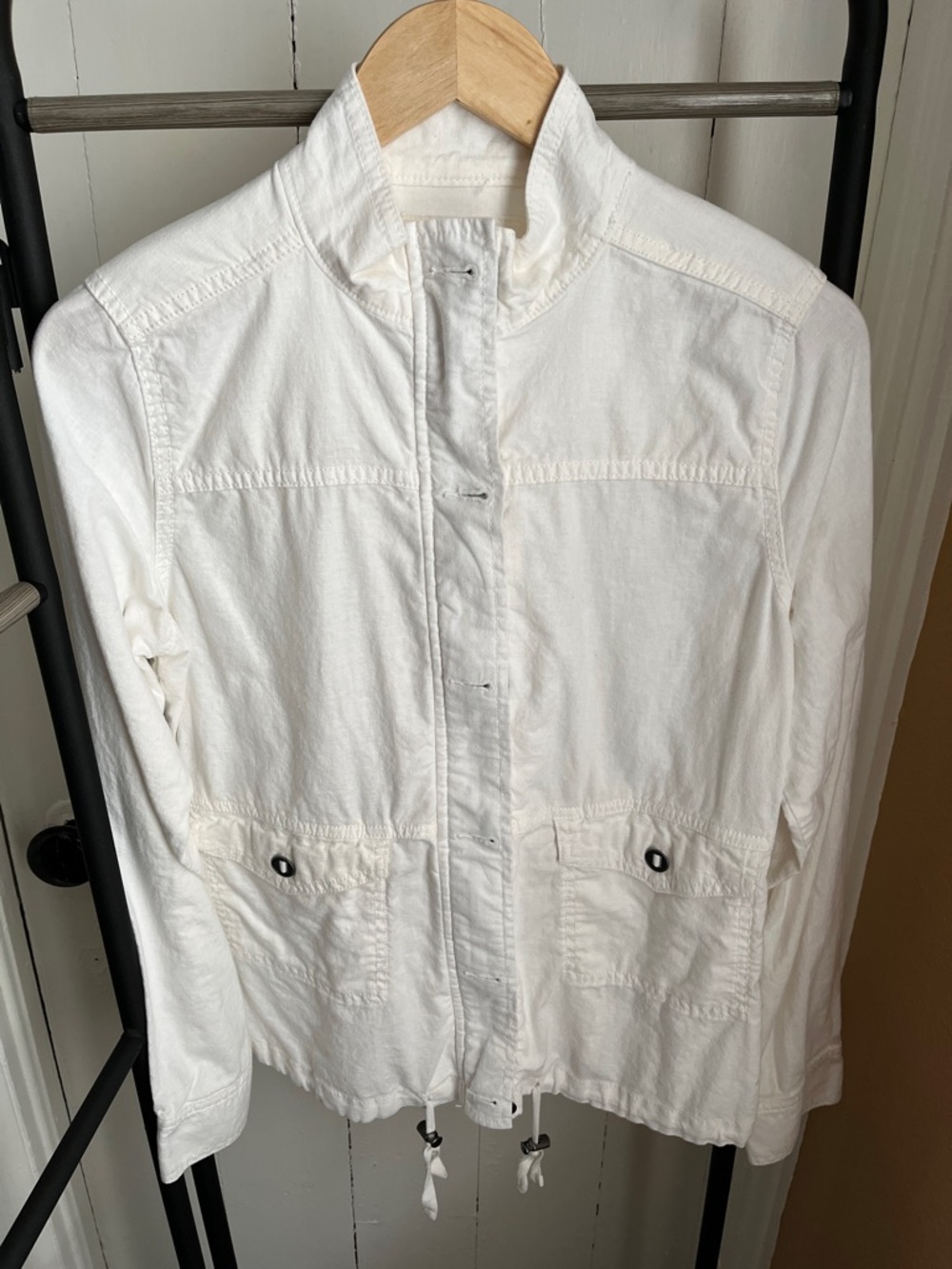 Sonoma Cream colored Button and Zip Up jacket